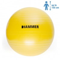 Фитбол (мяч для фитнеса) Hammer Gymnastics Ball 55 cm Anti-Burst System (антиразрыв) 66406