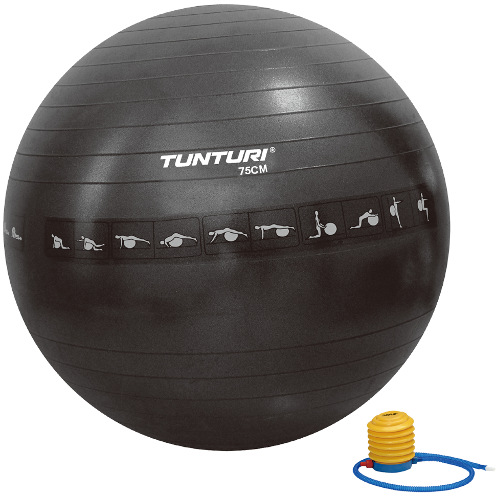 Фитбол (мяч для фитнеса) Tunturi Gymball 75 cm Anti Burst (антиразрыв) 14TUSFU288