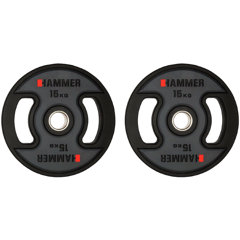 Олимпийские диски профессиональные Hammer PU Weight Discs 2*15 kg 4709