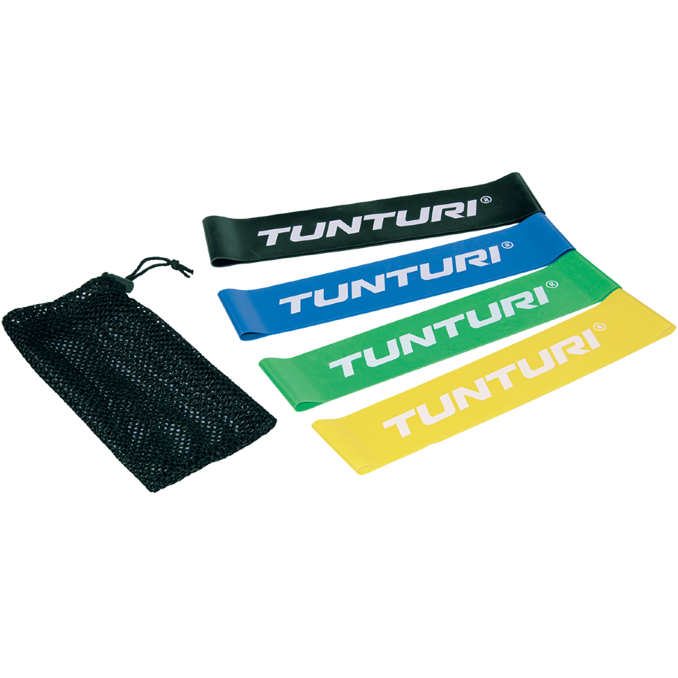 Набор из 4 эластичных мини-лент Tunturi Mini Resistance Band Set 14TUSYO016