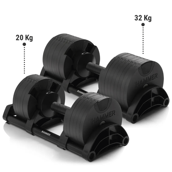 Селекторна гантеля 32 кг Hammer SmartLock 17359