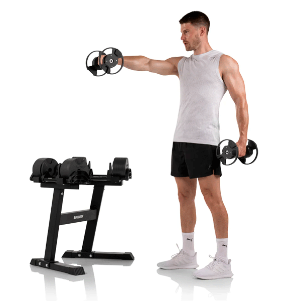 Селекторні гантелі 2х20 кг Hammer SmartLock 17353