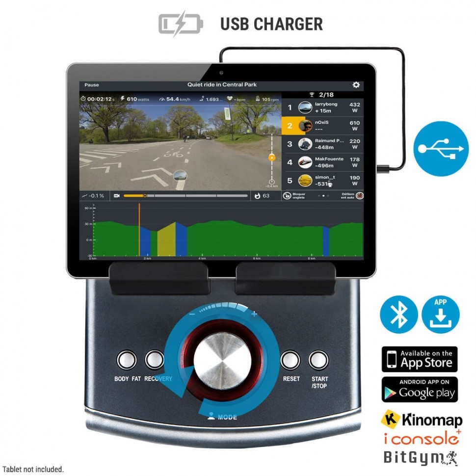 Горизонтальный велотренажер Hammer Comfort Motion BT (4858)