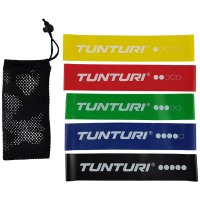 Набор из 5 эластичных мини-лент Tunturi Mini Resistance Band Set 14TUSYO040