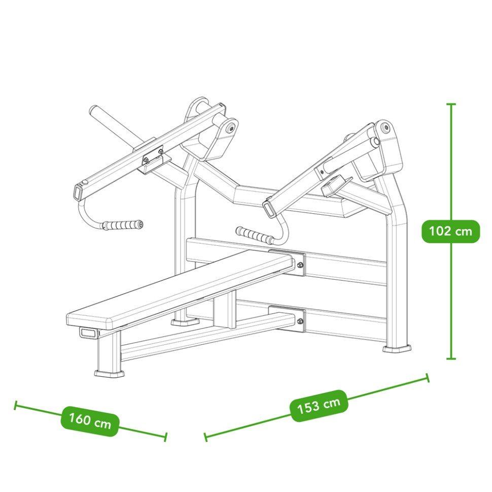 Жим горизонтальний Tunturi Platinum V 25PVP18000