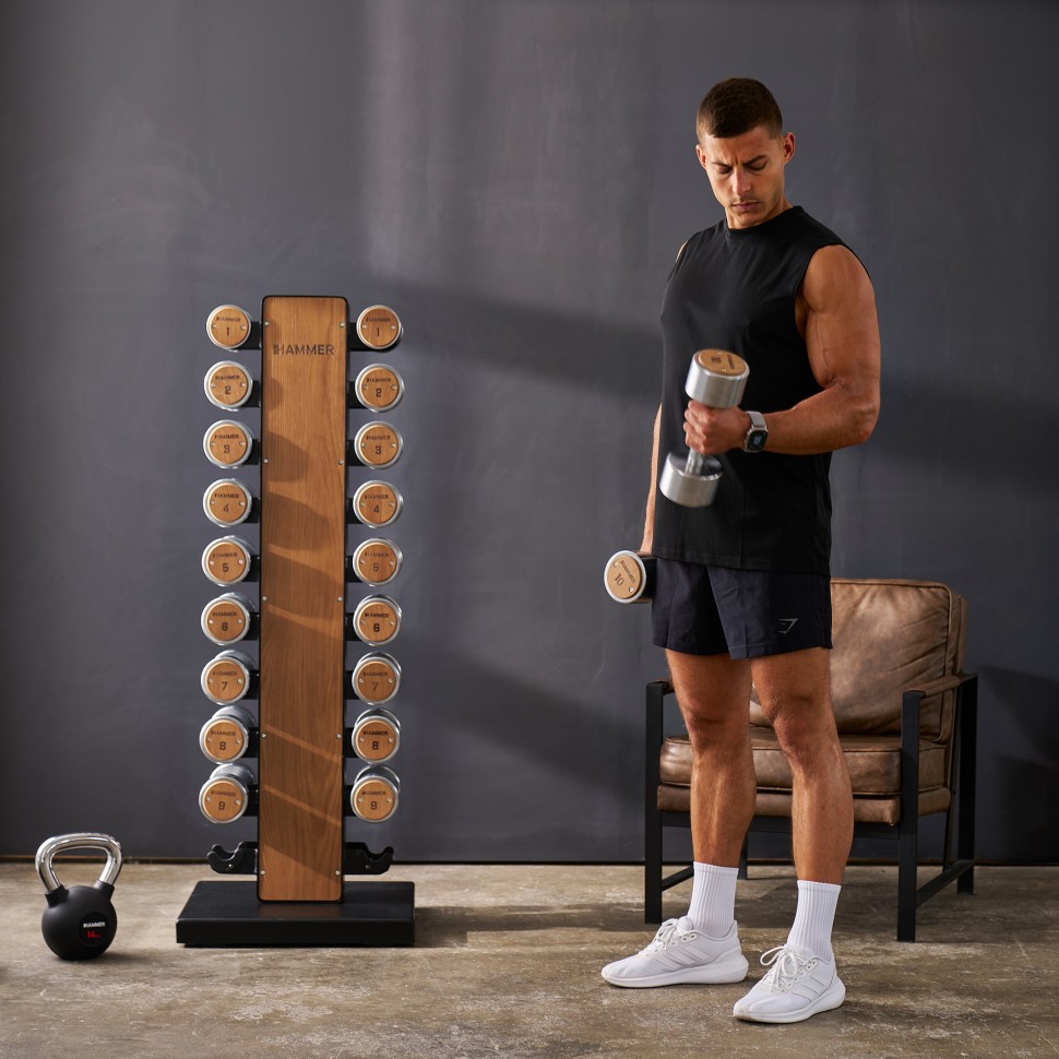 Стійка з гантелями 1-10 кг Hammer Exclusive 17343