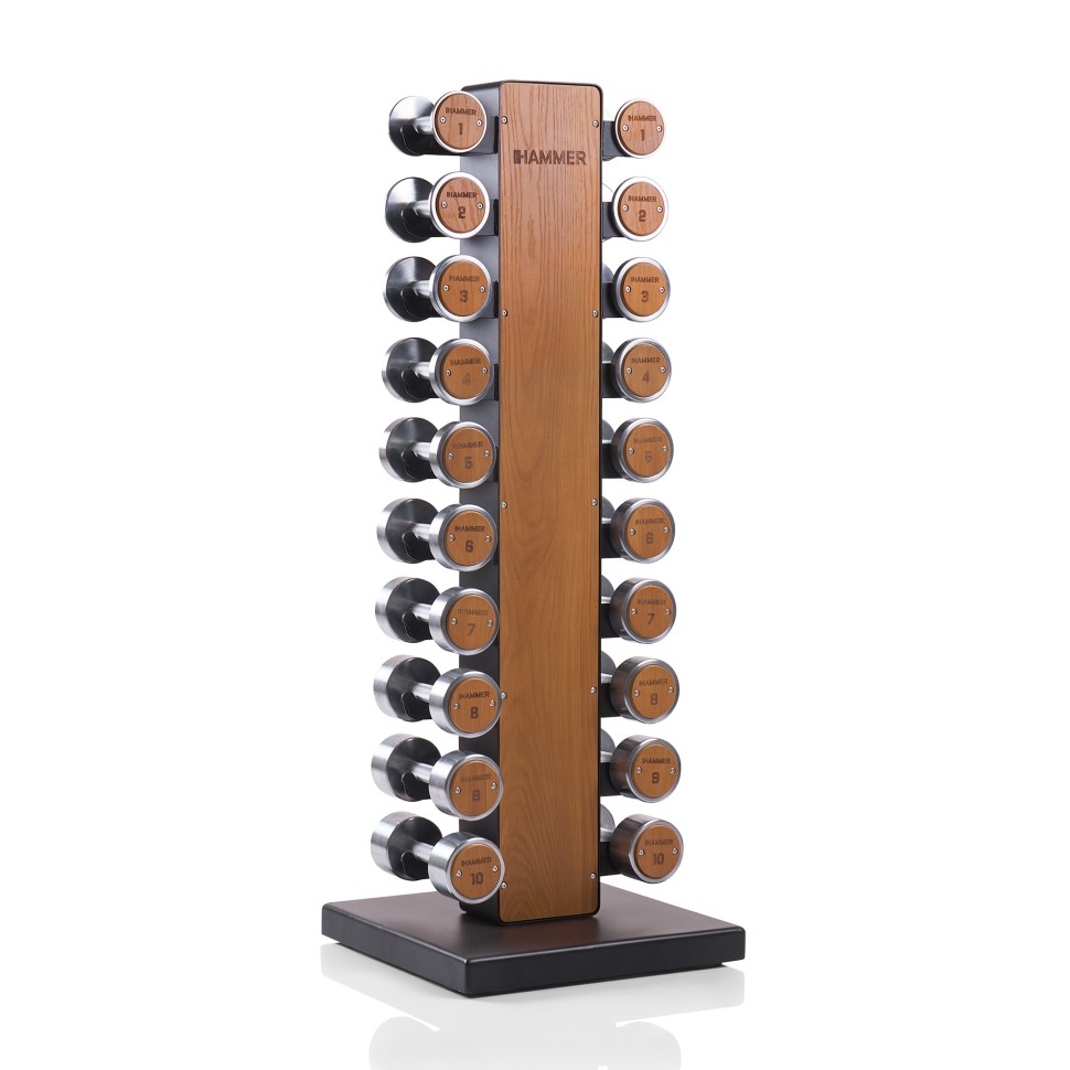 Стійка з гантелями 1-10 кг Hammer Exclusive 17343